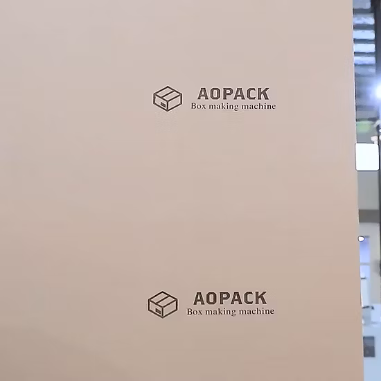 Aopack totalmente automático para embalagem sob demanda, máquina para fazer caixas de papelão ondulado